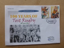 1999 APLHA 100yrs OF RUGBY 2 STAMPS FIRST DAY COVER P&S