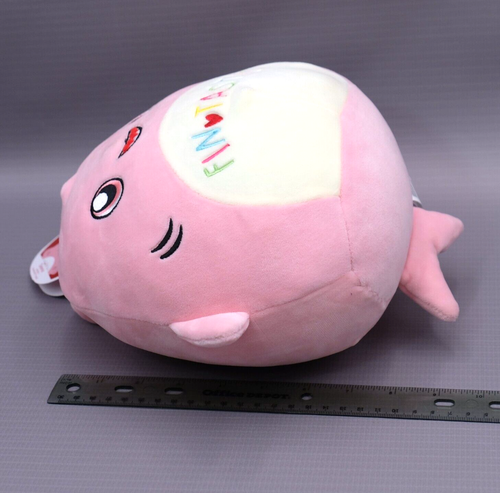 8” SELENE Pink SHARK FIN-TASTIC Valentine’s Squishmallows Plush Toy 2022 - Picture 5 of 5