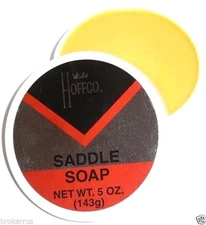 HOFFCO SADDLE SOAP Clean Polish Softener Leather Boot Shoe Conditioner & Cleaner