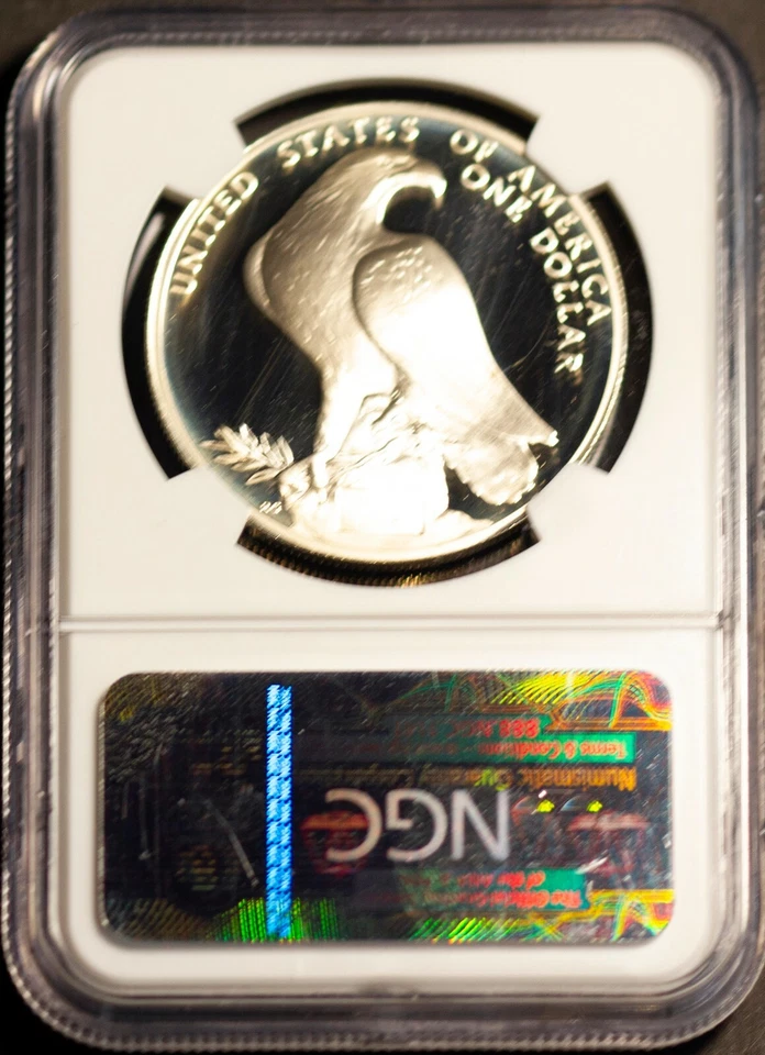 1984-S $1 Silver Olympics PF 69 UCAM NGC 2537139-055 + Bonus - Image 2 of 2