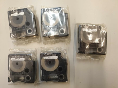 5x DYMO D2 flexible nylon tape 18489
