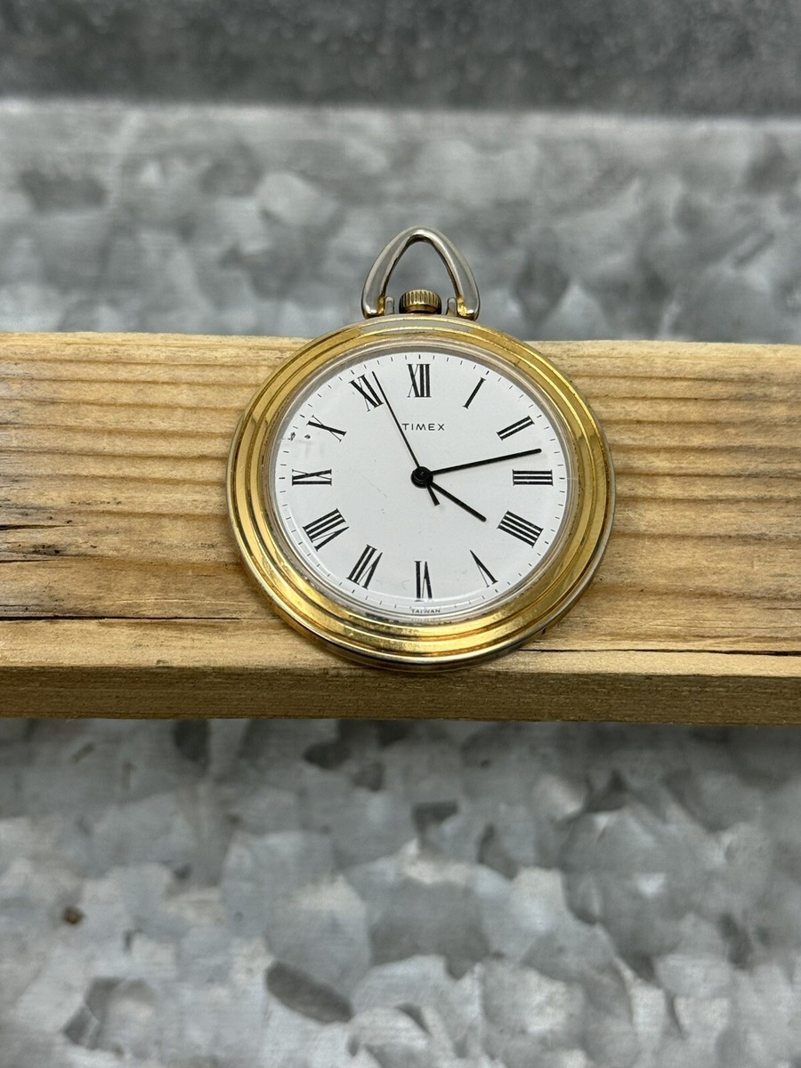Vintage Timex Mechanical Pocket Watch, Running, Clean