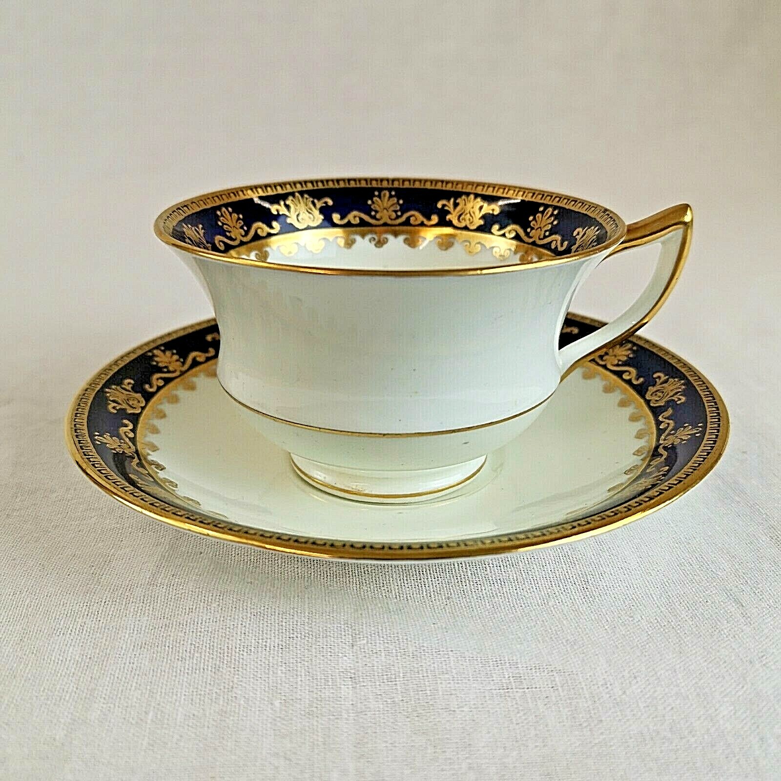 Antique Aynsley Tea Trio Cobalt and Gold Pattern 3130 | eBay