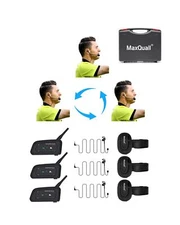 Referee Headset, Referee Communication System Sets 3 Person Full Duplex Footb...