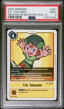 PSA 9 - T.K. Takaishi - #087 - Release Special Booster 1.0 - Digimon Card