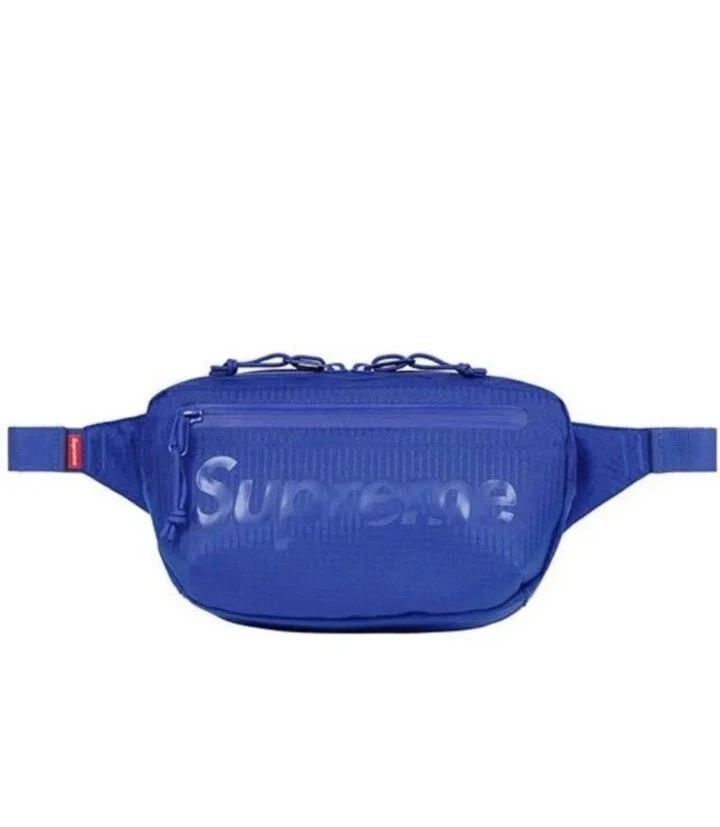 Blue supreme waist bag sale