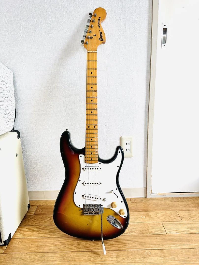 Greco Electric Guitar Stratocaster Super Sounds 70' Brown Sunburst Japan Vintage