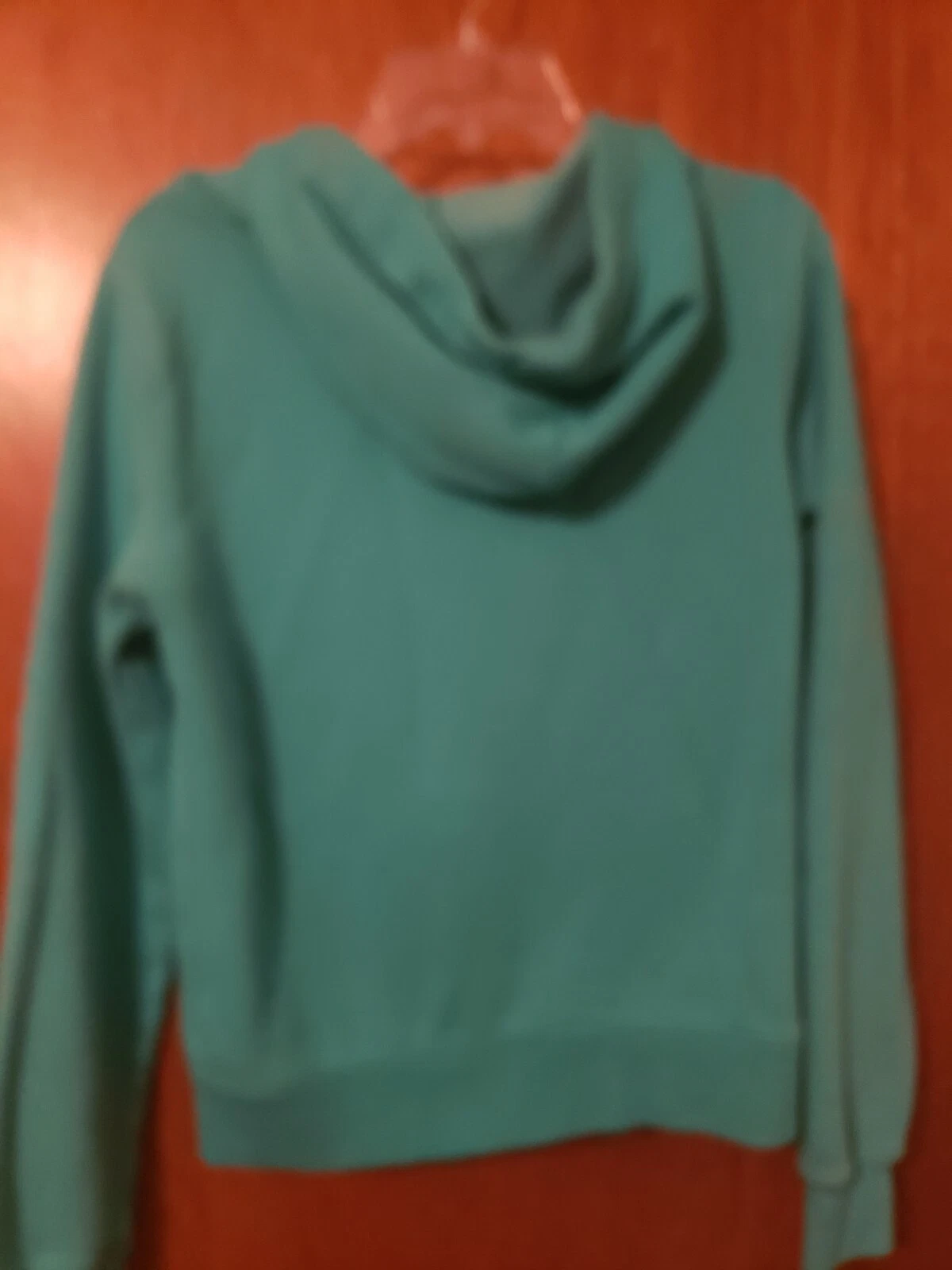 UNDERCOVER Felpa con cappuccio donna ROSA Victoria Secret acqua teal taglia small S usata in ottime condizioni vedi foto cappuccio