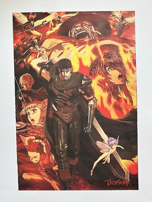 Berserk Manga Anime Series 11.75x17.5 Rolled Canvas Wall Art
