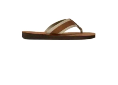 Polo Ralph Lauren Brown/Tan Suede Leather Sandals Flip Flops