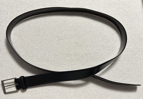Cintura IBEX in vera pelle nera. Taglia XL. Made In Italy - SPEDIZIONE GRATUITA UK - Foto 7 di 12