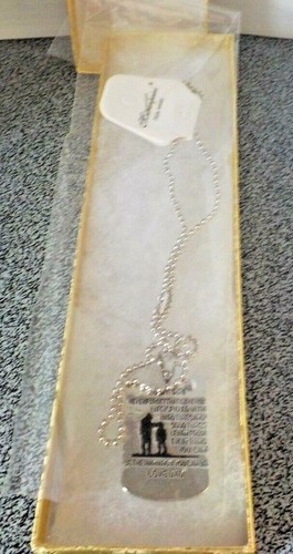 Men Silver Stainless Steel Dog Tag Engrave Letter Pendant Necklace 18" New - 第 5/6 張圖片