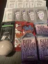 Perfectly Posh Lot Of 17 BFF Impish Eyes Chunk Bar Bath Bomb Mixed Samples NEW