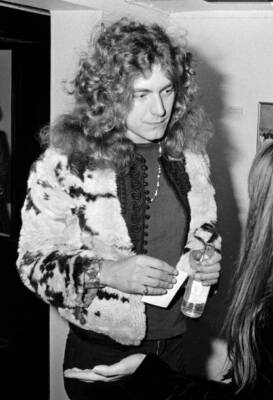 Robert Plant Of Led Zeppelin Attends A Press Reception Old Music Photo