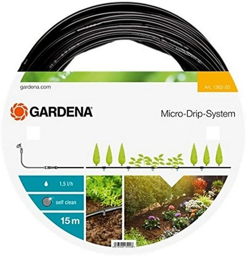 15m Gardena MicroDripSystem Perl Tropf Garten Schlauch Bewässerung