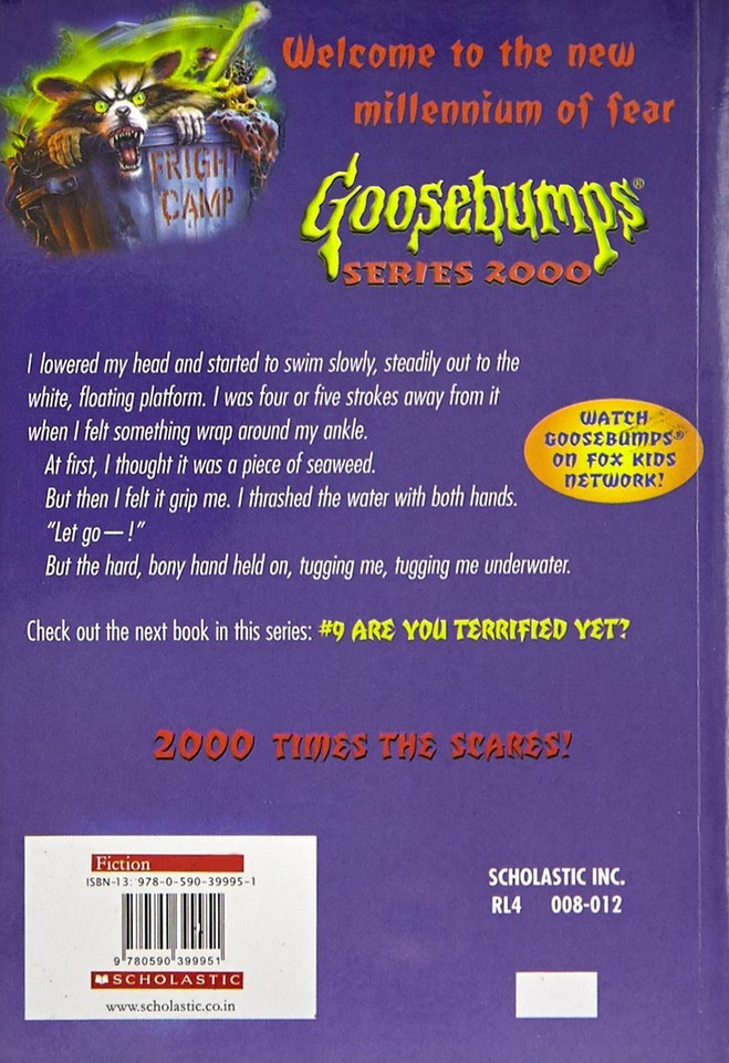 FREE SHIPPING - Goosebumps 2000 Series : Fright Camp by R. L. Stine ...