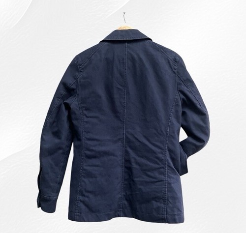 Superdry Coat M Peacoat Mariner Navy Blue Chore Jacket Utility Mens Nautical - Picture 9 of 24