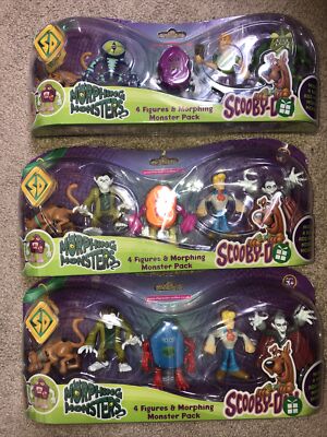 NEU & VERSIEGELT 3 PACKUNGEN SCOOBY DOO MORPHING MONSTERS