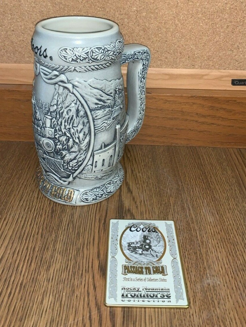 Vintage Coors Beer Stein Passage To Gold Collectible Beer Stein Coors