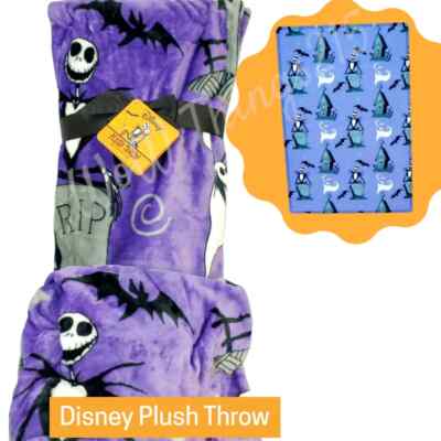 Disney Halloween Purple Plush Throw | The Nightmare Before Christmas