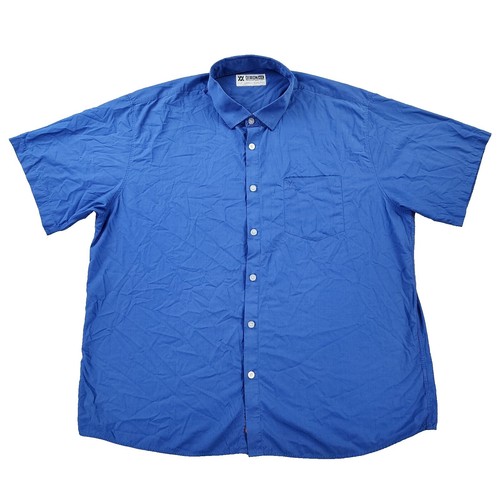 Chemise Homme Cariloha Taille M – Bleu, Coton Et Bambou, Manches Courtes, Boutonnée, Neuve Avec étiquettes