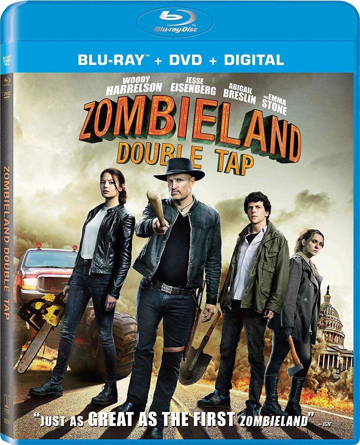 New Zombieland: Double Tap (Blu-ray / DVD + Digital) 43396562141