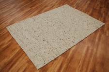 Handweb Teppich Lüneburg natur beige dunkel 63 meliert 100% Schurwolle