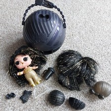 The Gliterrati Disco Queen Hair Vibes Lol Suprise Gold and black