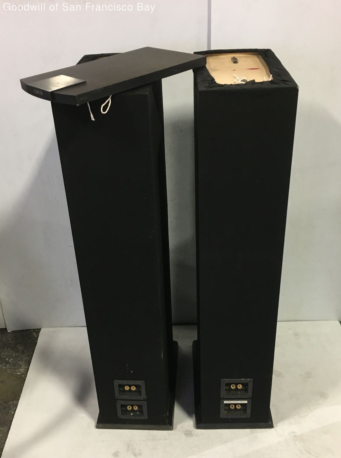 Pair Of Vintage Carver CS 5.2 Front Left And Right Tower Speakers eBay
