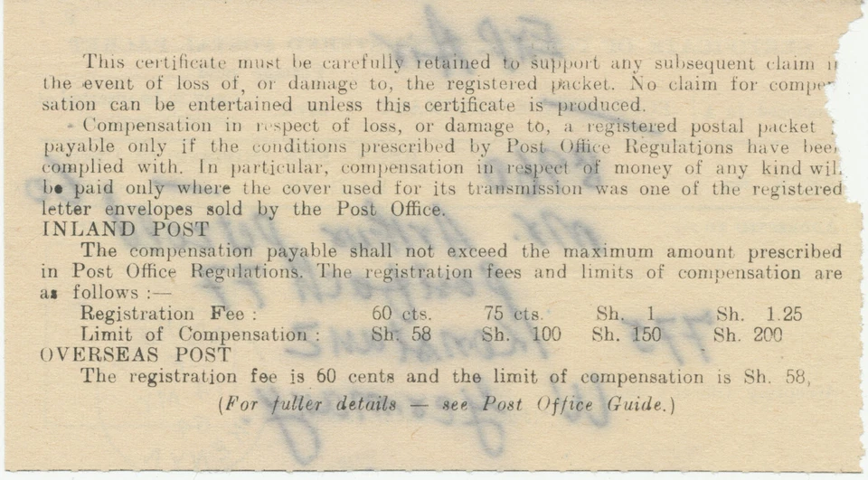 KENYA 1964, First Definitive 20 Sh. Education as extremely rare single postage - Image 4 of 4