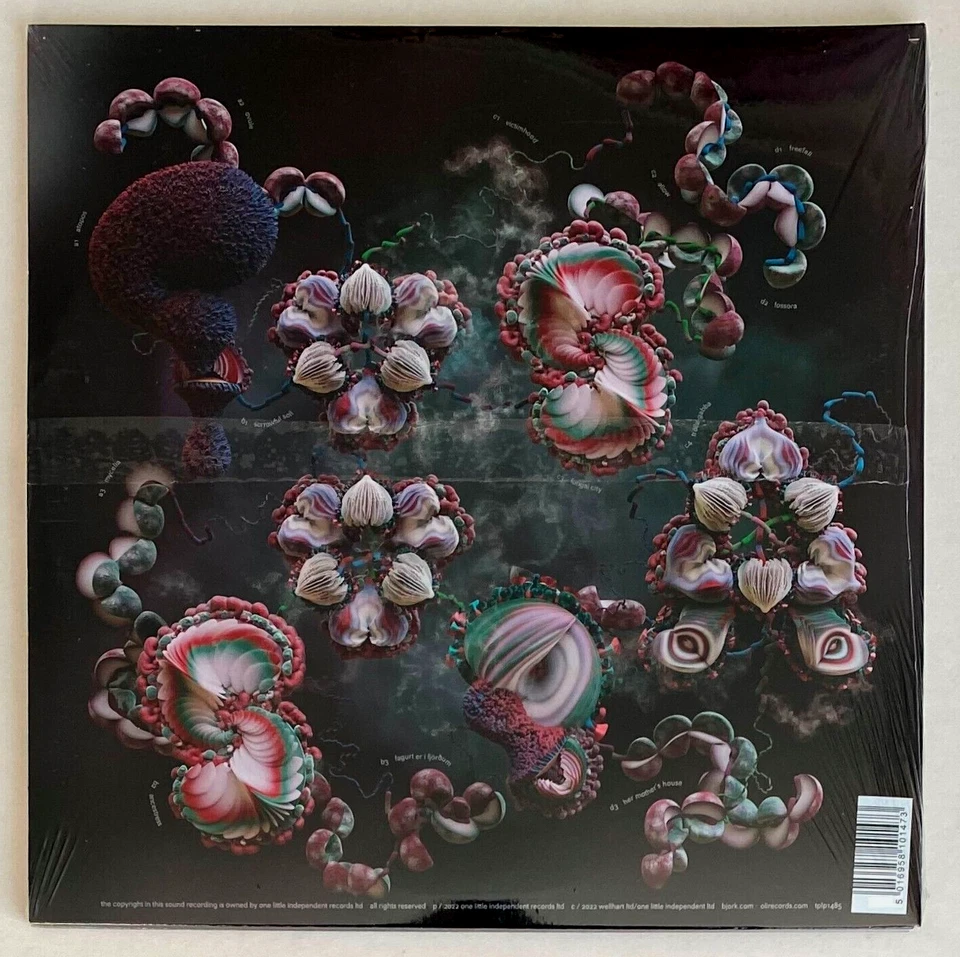 BJORK * FOSSORA * HMV LIMITED 2x TRANSPARENT LIME GREEN VINYL * BN&M! * ATOPOS - Image 2 of 4