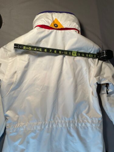 Obermeyer Aspen Colorado womens ski jacket Size 8 White Indigo Yellow And Red - Picture 6 of 17