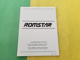 Vintage Nintendo NES Romstar *CHAMPIONSHIP BOWLING**Manual Only*