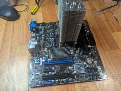 Socket AM3+ Motherboard CPU Heatsink Ram Combo Working Amd Fx-8350 8gb Ram Desc