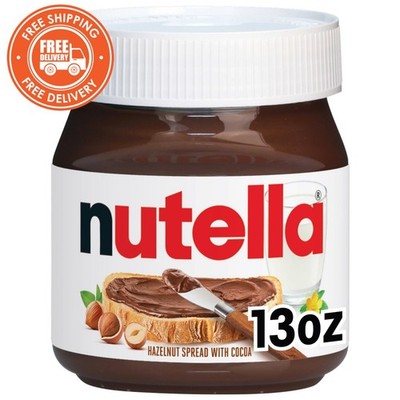 Nutella Hazelnut Spread with Cocoa   Creamy Breakfast Favorite, 13 oz Jar