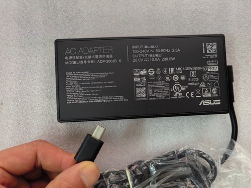 200W pour ASUS ROG Flow Z13 2025 GZ302EA-RU004W ADP-200JB K 20V 10A authentique NEUF - Photo 3/5