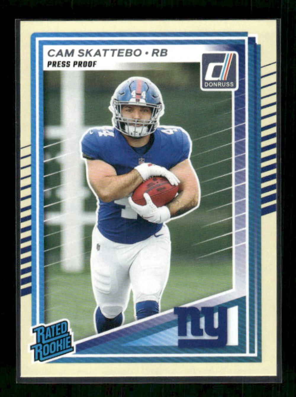 Cam Skattebo - 2025 Donruss Football - Yellow Press Proof - Rated Rookie