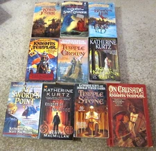 Katherine Kurtz book lot-10 novels- King Kelson, Knights Templar series and more