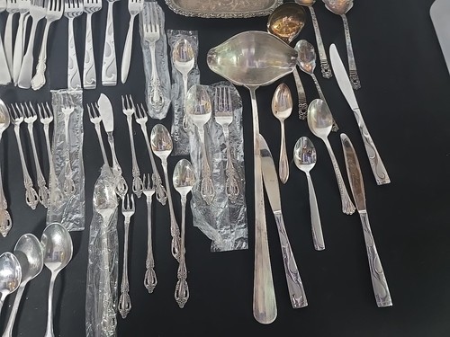 Lpt Of 80 Mix Oneida Silverware Fast Shipping - Picture 5 of 8