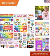 Funny Prank Magnet Bumper Sticker 12-pack- Decal Bumper Magnets Pranks For Adult