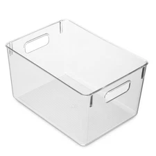 Pack Of 4 Plastic Kitchen Organization Pantry Storage Bins - Fridge Organizer...