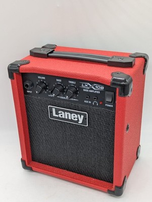 DEFEKT Laney LX10B Bassgitarrenverstärker 10 Watt 2 EQ Combo tragbarer Verstärker rot B