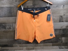 Roark Shorts Mens 32 Orange Chiller 17" Mixtape Boardshorts Swim Trunks RB454