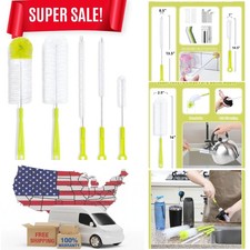 Ergonomic Long-Handle Bottle Cleaning Brushes for Beer  Sports Water Bottles