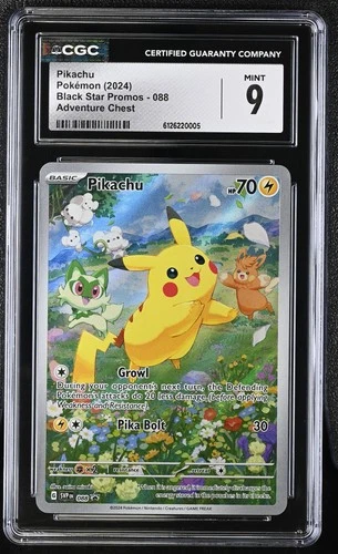 2024 Black Star Promos #088 Pikachu CGC 9