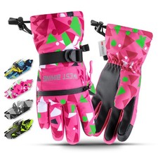 Winter Gloves for Boys and Girls, 3M Thinsulate Winter Ski Gloves Suitable fo...