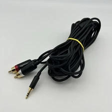 Amazon Basics 3.5 Aux to 2 RCA Adapter Audio Cable for Amplifiers, Active 25 FT.