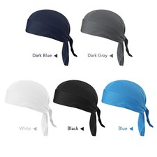 Motorcycle Wrap Biker Du Do Black Bandana Paisley Doo Rag Head Skull Cap Durag
