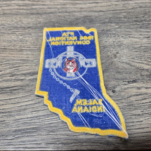 Parche de colección 1986 TLC Convención Nacional Salem Indiana Fox Trapping Caza - Imagen 4 de 5