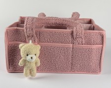 Baby Diaper Caddy Organizer Nursery Storage Basket Changing Table Tote Car Bag